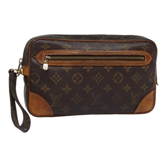 LOUIS VUITTON Monogram Marly Dragonne GM Clutch Bag - Picture 1 of 16